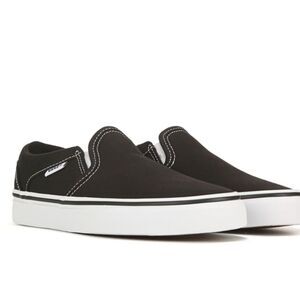 Vans Asher Slip-On Sneaker- Black/White